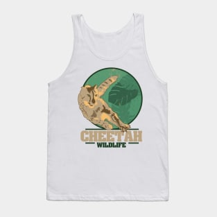 Cheetah Wildlife Design Tank Top